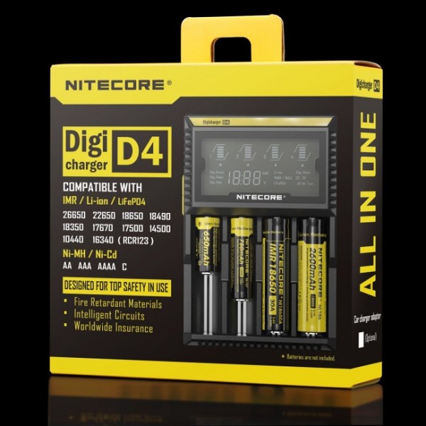 NiteCore D4 Digi Charger - 4 Bay
